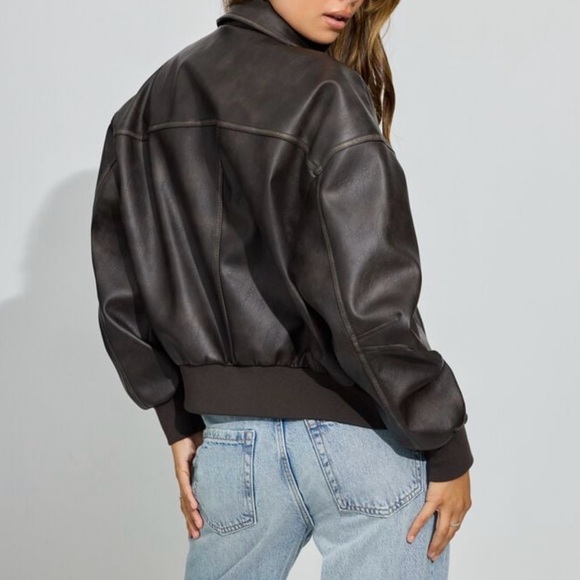 Garage Vintage Faux Leather Jacket - Picture 2 of 3